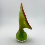 Green and Red Arum Bud Vase