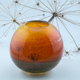 Coral Sky (with Seed Heads) Vase