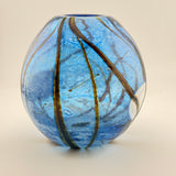 Blue Supermoon Egg Shaped Vase