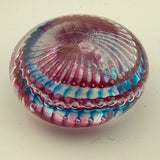 Pink, Turquoise and White Ammonite" and Bubbles Paperweight xii