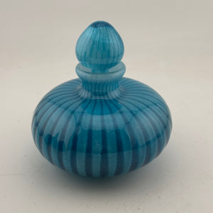 Turquoise Striped Scent Bottle