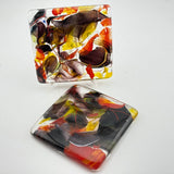 Pair of Cinnabar Moth Coasters ii