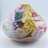 Pink, Jade, Amber and White Journey Vase (slight second)