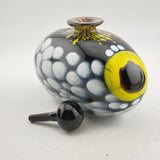 Clown Trigger Fish Black and Yellow Oval Scent Bottle