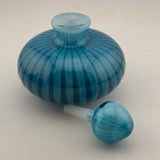 Turquoise Striped Scent Bottle