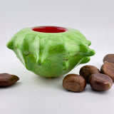 Green and Red Sweet Chestnut Bowl I