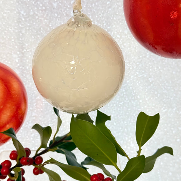 Snowy White Christmas Bauble xvi