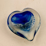 Blue Heart Paperweight