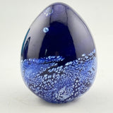 Blue and Speckled Easter Egg Paperweight