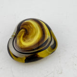 Black and Yellow Tiny Heart Paperweight