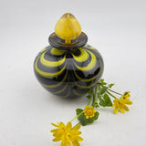 Black and Yellow Trailed and Feathered Scent Bottle (Celandine) ii