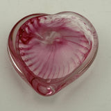 Pink and White Angelwing Heart Paperweight xxii