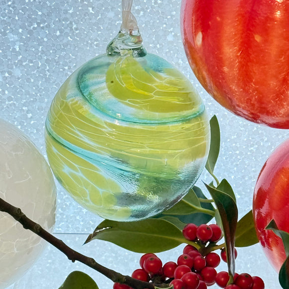 Green and Speckled Christmas Bauble viii