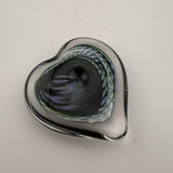 Green, Lilac and White Angelwing Heart Paperweight xvii