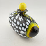 Clown Trigger Fish Black and Yellow Oval Scent Bottle