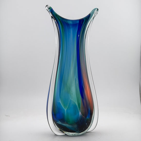 Tall Turquoise, Pink and Blue 
