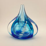 “Watery" Oval Vase