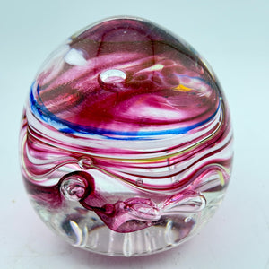 Pink and White "Demo" Paperweight xxi