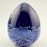 Blue and Speckled Easter Egg Paperweight