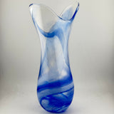 Blue & White Freeform  "Demo" Vase iii