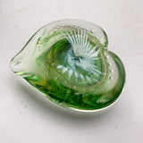 Green and White Heart Paperweight xxxii