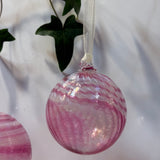 Pair of Pink Shades Christmas Baubles i