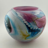 Pink, Blue, Amber and White Journey Rosebowl