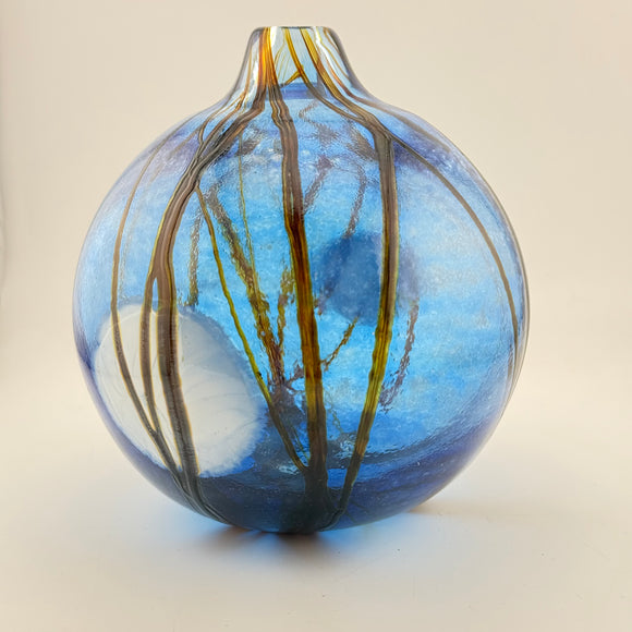 Blue Supermoon Round Vase