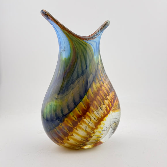 Pheasant Oval Vase