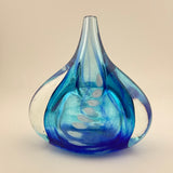 “Watery" Oval Vase