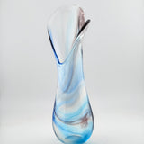 Blue, Aubergine & Turquoise Freeform   "Demo" Vase xxxi