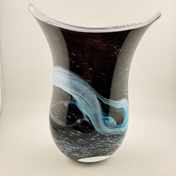 Starry, Starry Night Oval Fishtail Vase