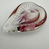 Pink and White Angelwing Heart Paperweight xxix