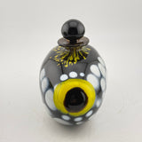 Clown Trigger Fish Black and Yellow Oval Scent Bottle