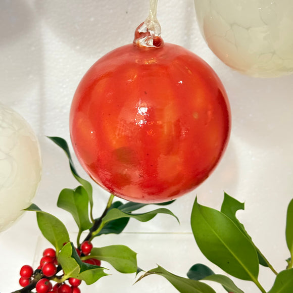 Red Striped Christmas Bauble xxi