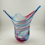 Blue and Pink Freeform  "Demo" Vase iv