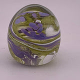 Green and Lilac Paperweight