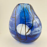 Blue Supermoon Oval Vase