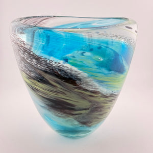 “On the Edge" Oval, Open Vase