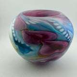 Pink, Blue, Amber and White Journey Rosebowl