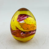 Yellow, Orange and Ruby Easter Egg Paperweight