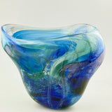 “Abyss” Freeform Open Oval Vase