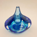 “Watery" Oval Vase