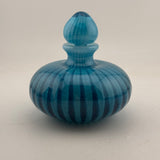 Turquoise Striped Scent Bottle