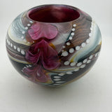 Pink, Teal, Amber, Black and White Journey Rosebowl (Second)