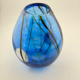 Blue Supermoon Egg Shaped Vase