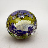 Dusky Green, Lilac and White “demo” Paperweight ix