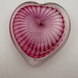 Pink and White Angelwing Heart Paperweight iv