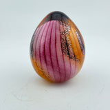Pink, Orange and Grey Easter Egg Paperweight