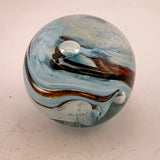 Pale Blue, Brown and White “demo” Paperweight xix